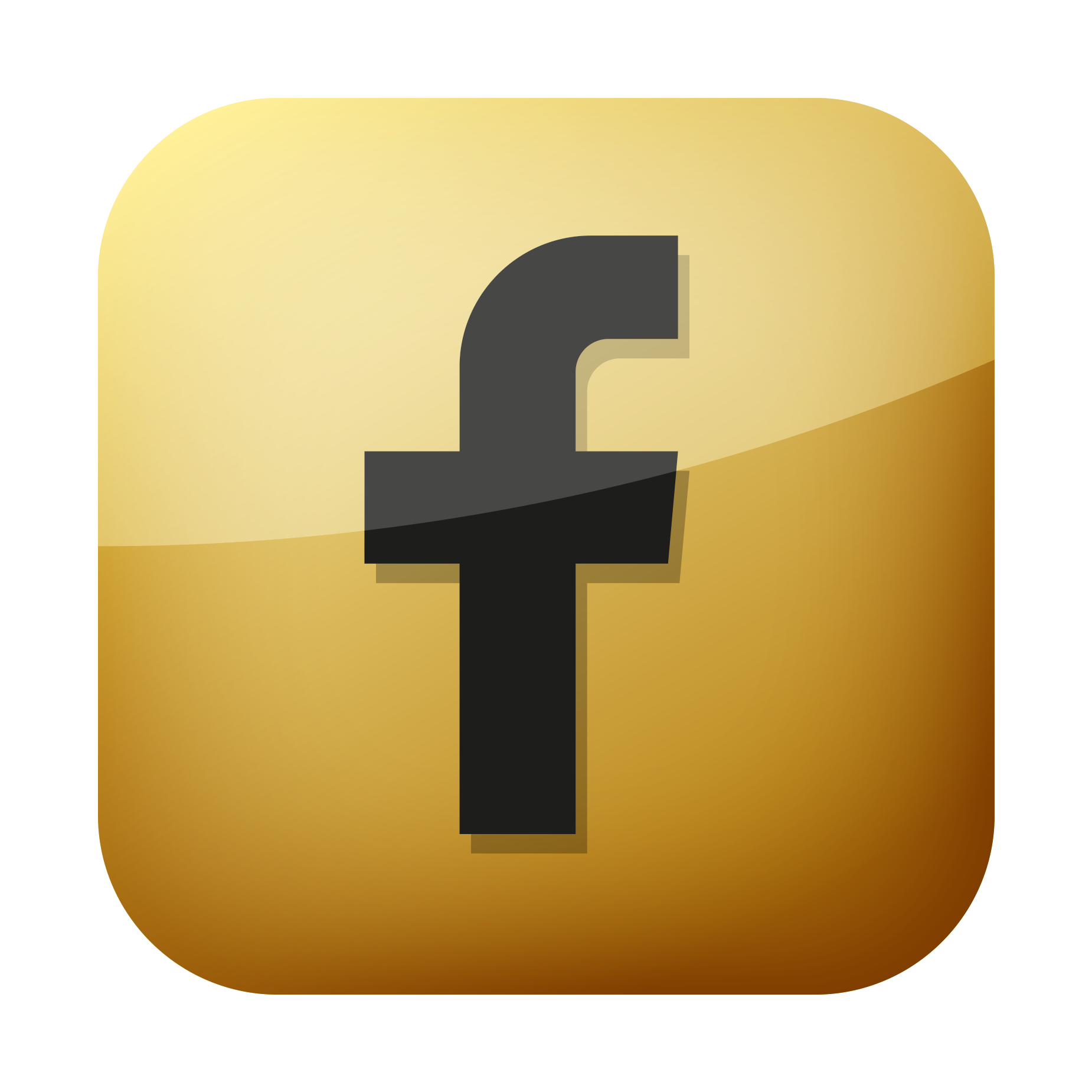 golden-Facebook-logo-icon-png